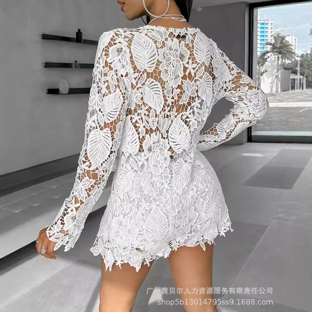 Women Sexy Short Sets Hollow O - Linen Shirt Breathable review and price