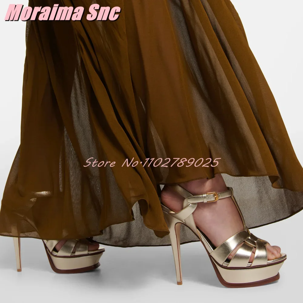 Platform Waeve T-strap Square  - Casual Sandal Leather review and price