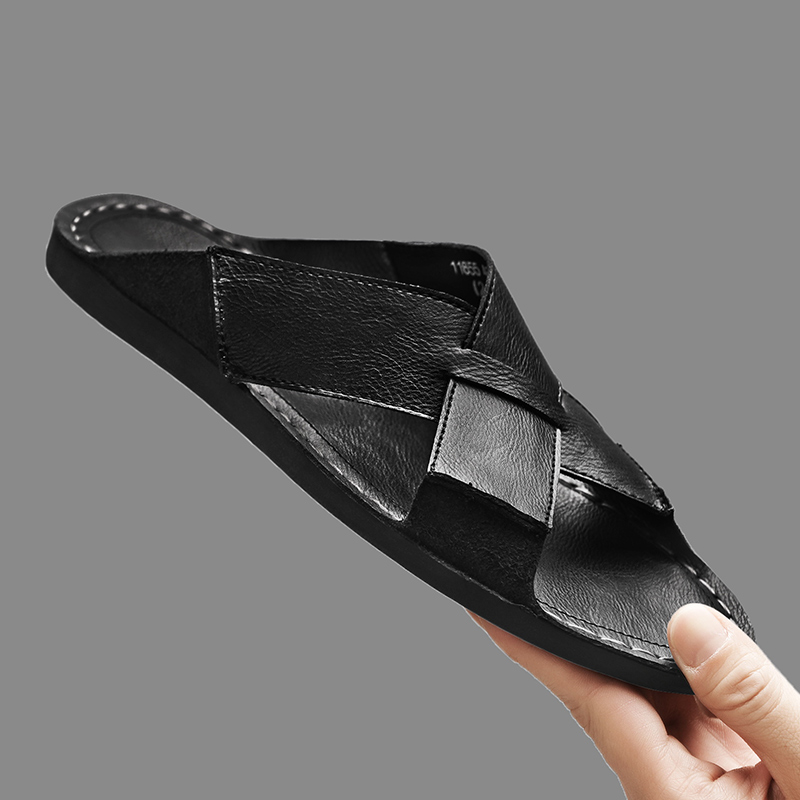 Fashion Genuine Leather Men Sl - Flip Flop Leather Men review and price