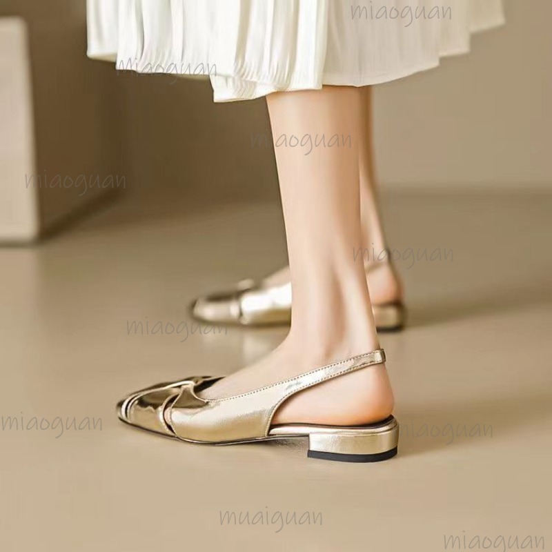 Cover Toe Low Heel Pumps Women - Casual Sandal Leather review and price