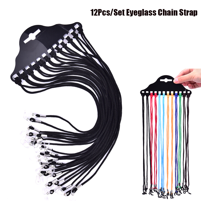 12Pcs/Set Multicolor Sunglasse - Sunglass Retainer Cord review and price