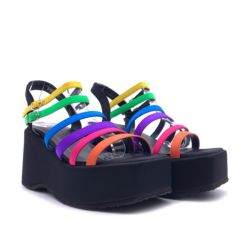 Narrow Band Mized Colors Sanda - Casual Sandal Leather review and price