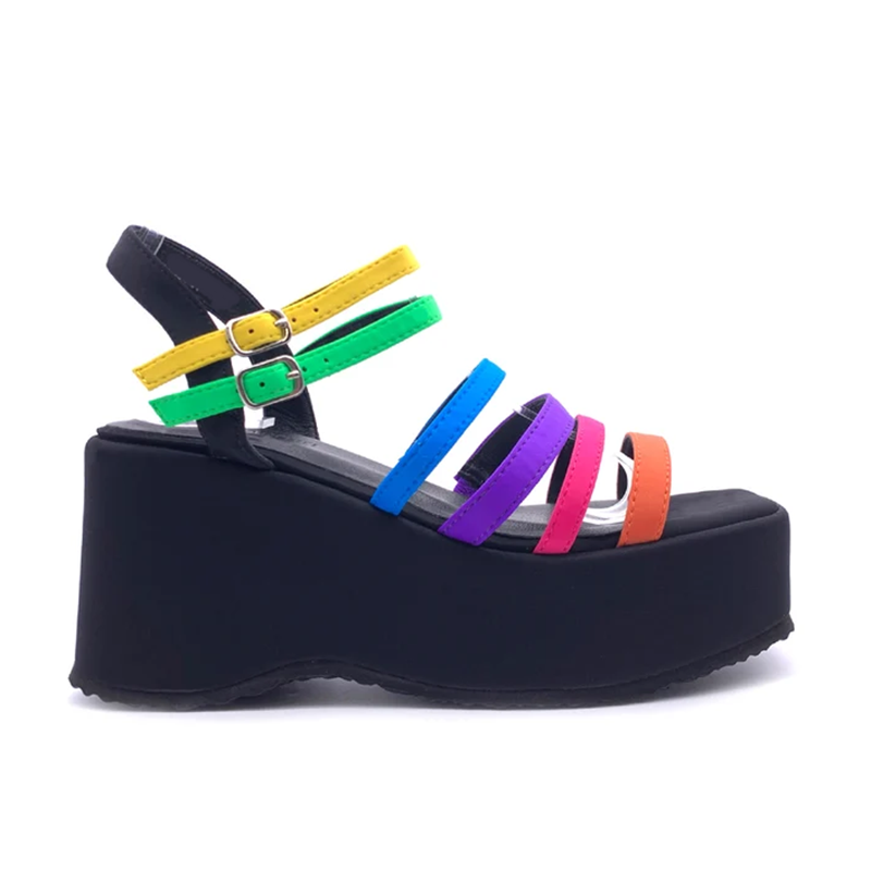 Narrow Band Mized Colors Sanda - Casual Sandal Leather review and price