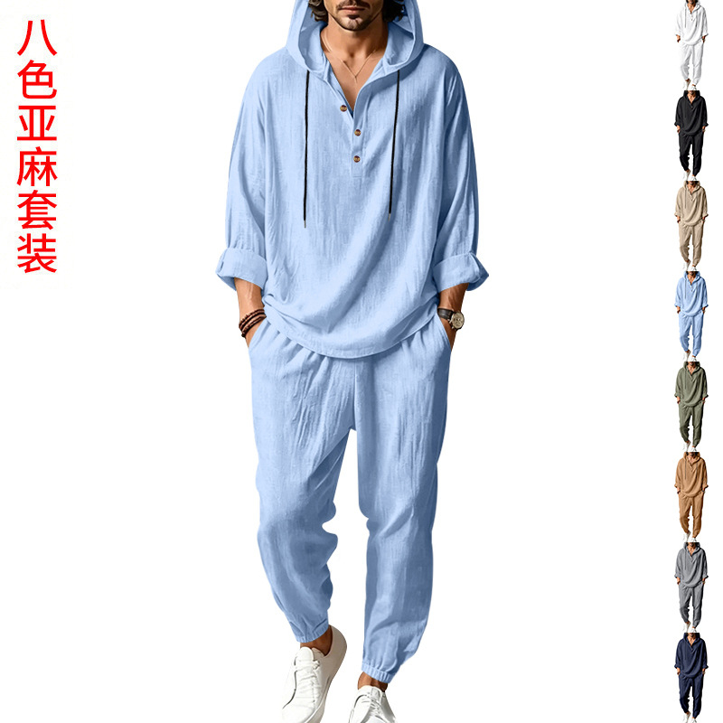 Men's Summer Linen 2 Piece Set - Short Linen Drawstring review and price