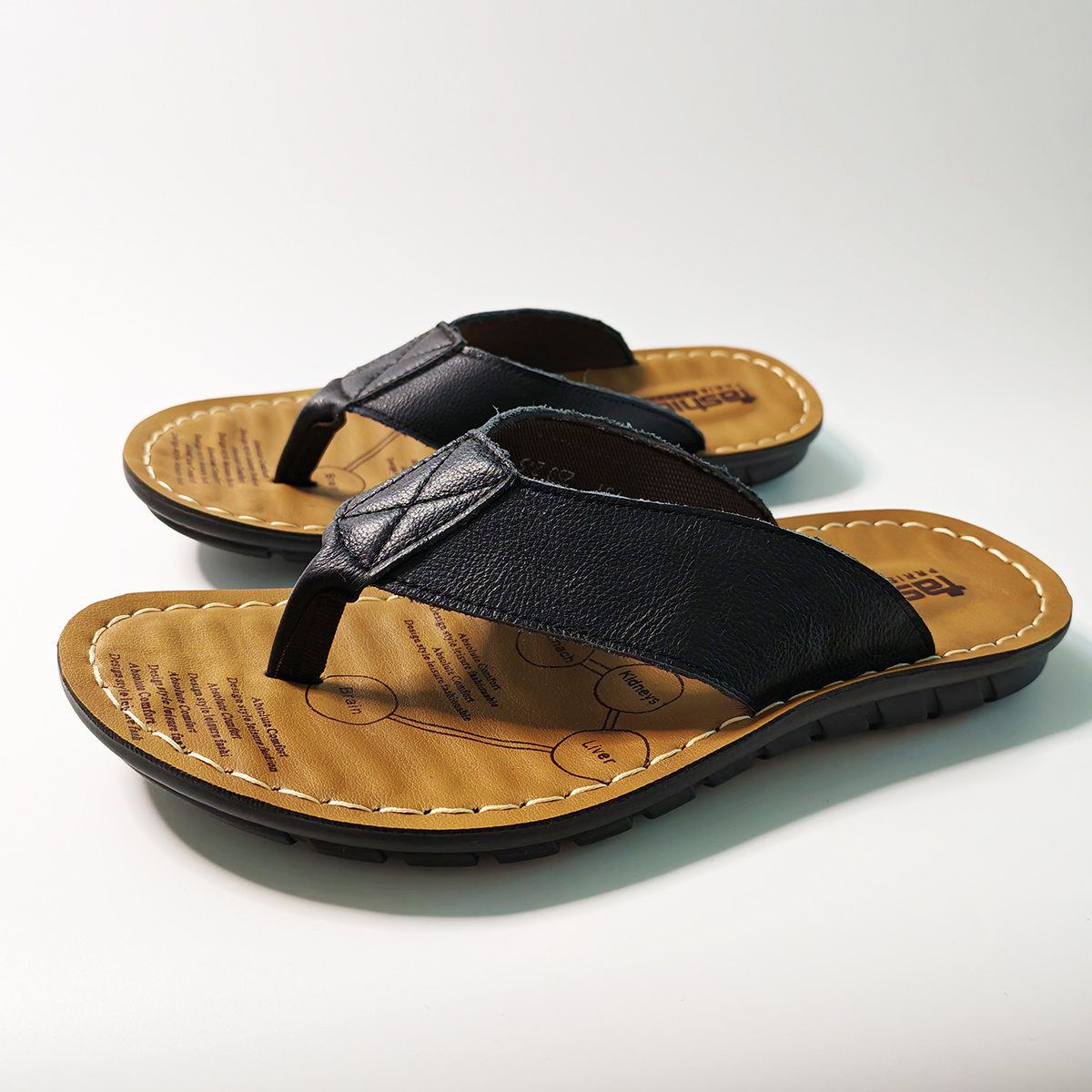 Summer Shoes Men Slippers Genu - Flip Flop Leather Men review and price