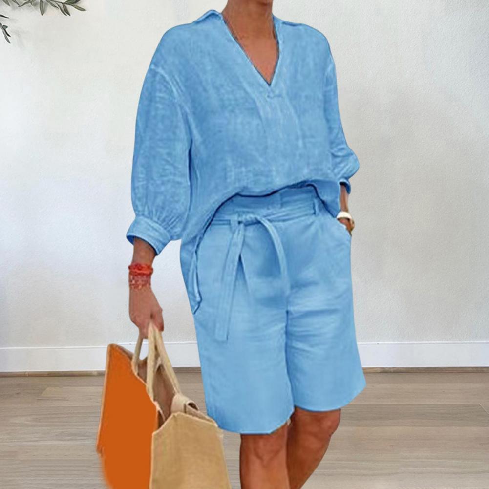 Cotton Linen Women's Two Piece - Linen Shirt Breathable review and price