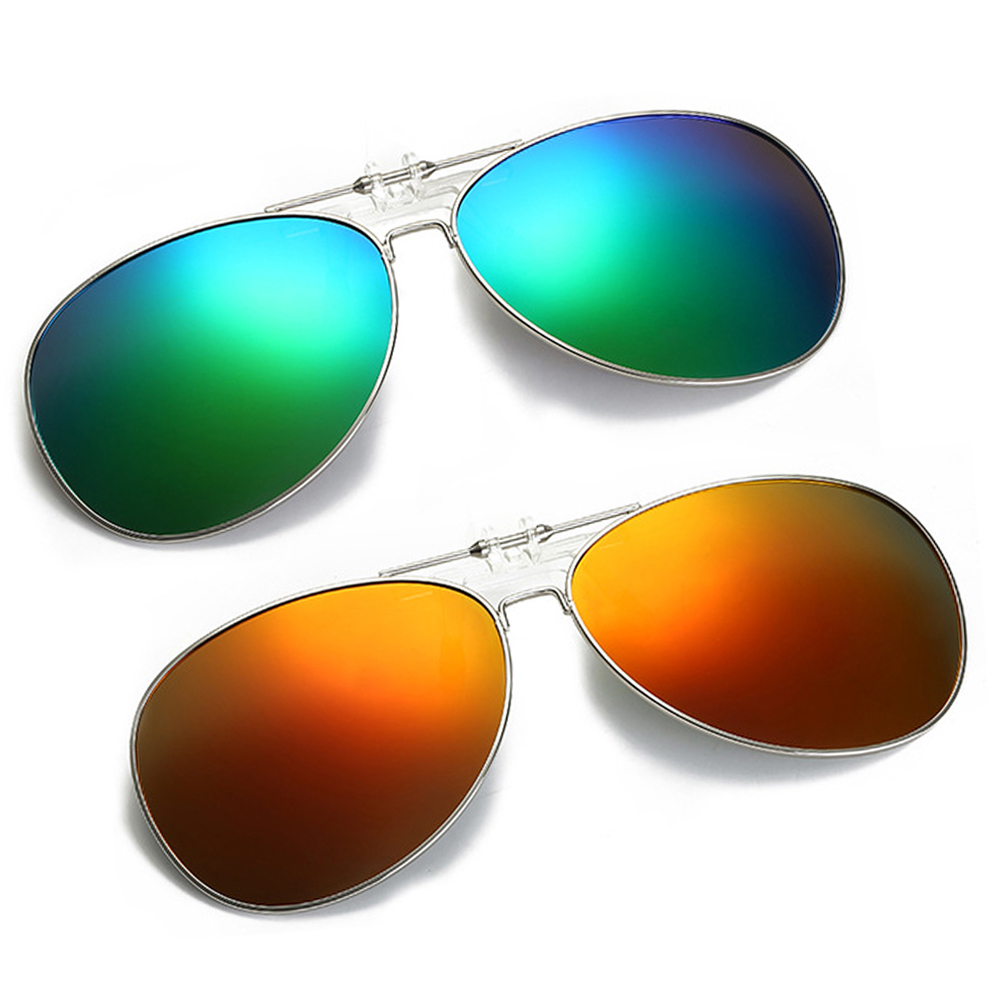 Oversized Pilot Clip on Sungla - Sunglasses Aviator Polarized review and price