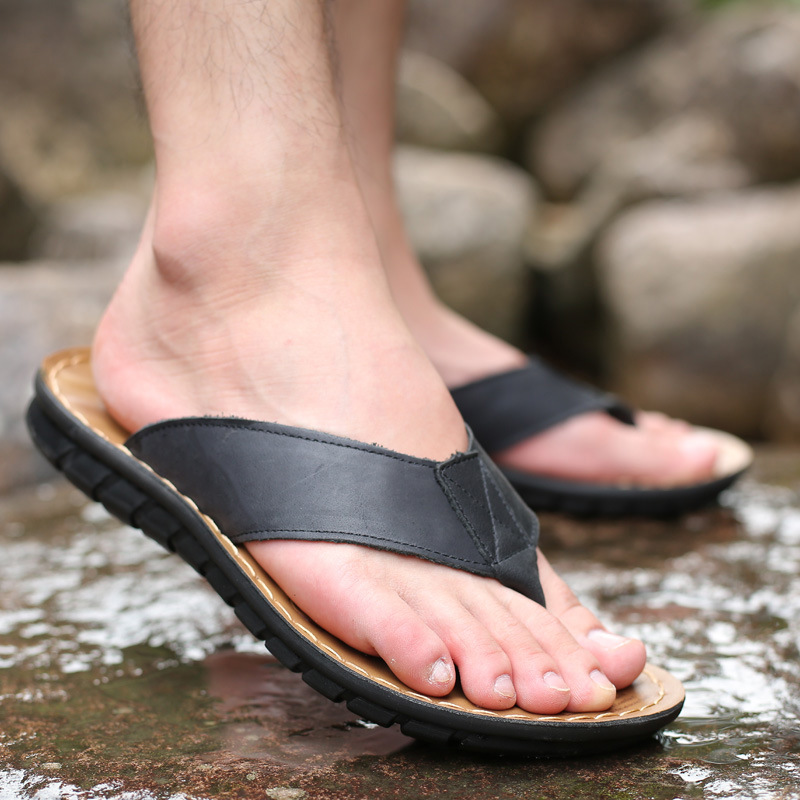 Roma Retro Man Slipper Solid C - Flip Flop Leather Men review and price