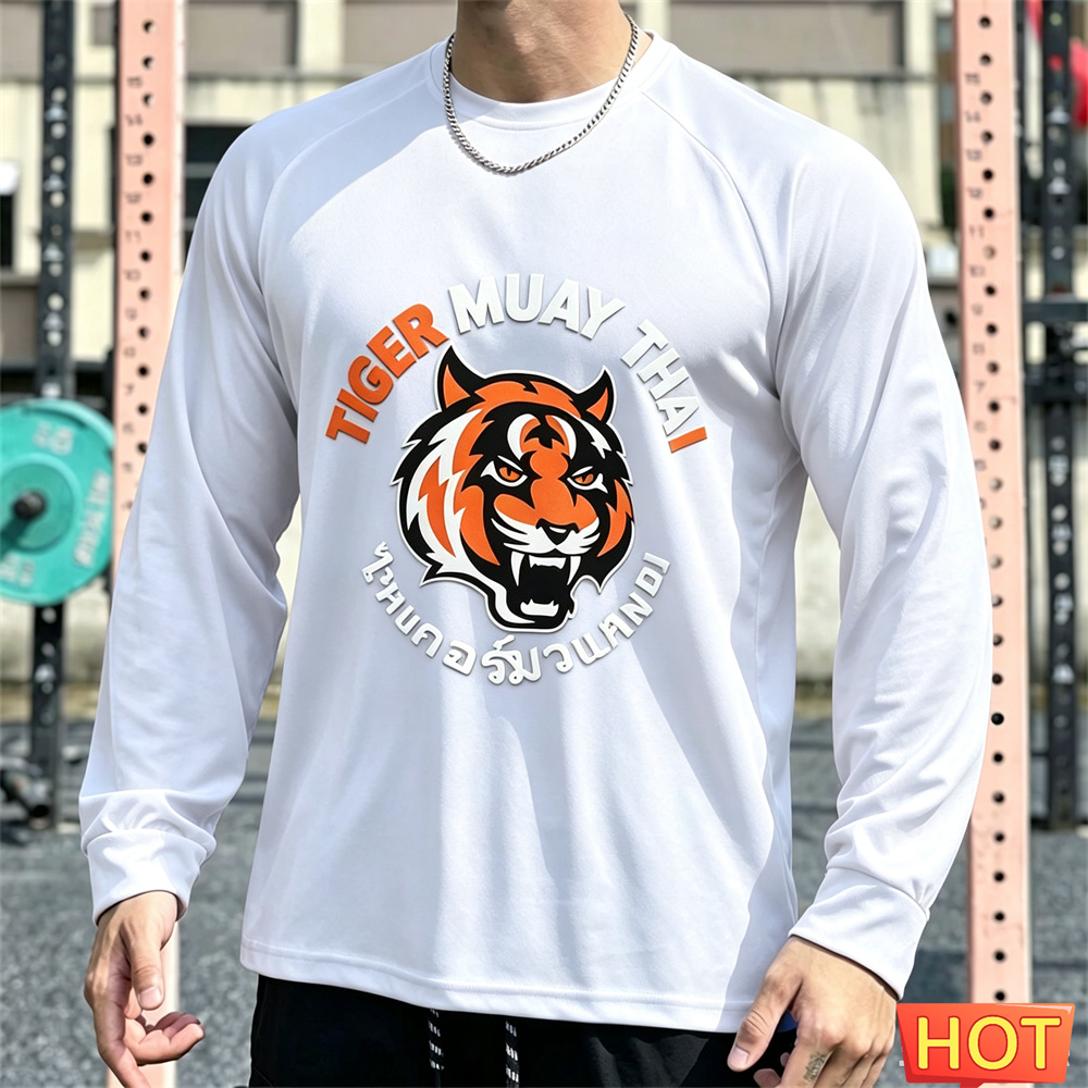 Muay Thai Men's Long sleeved T - Tee Graphic Print review and price